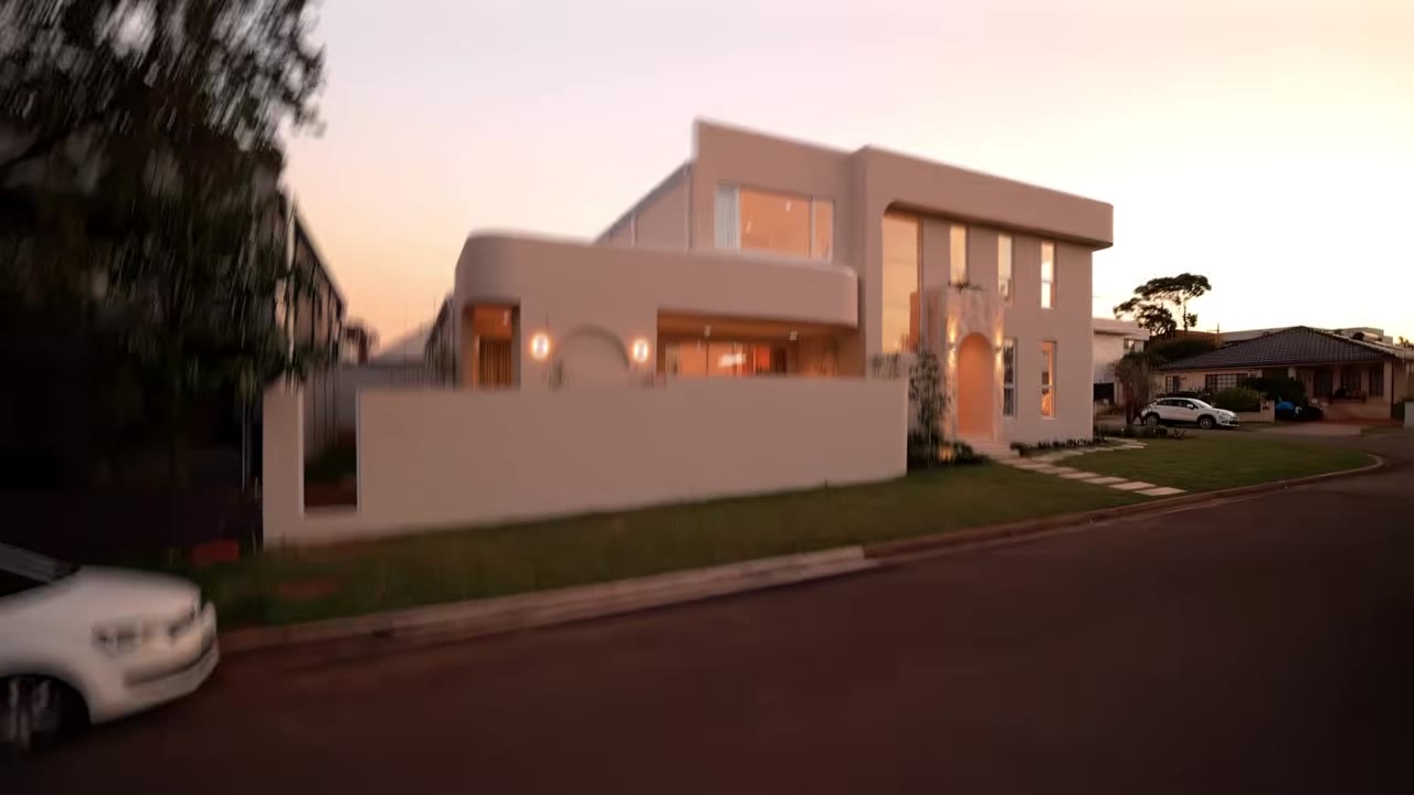 A styled room in a Greenacre house, still from a video walk-through