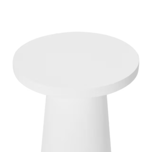 White Textured Side Table – EX DISPLAY - Image 4