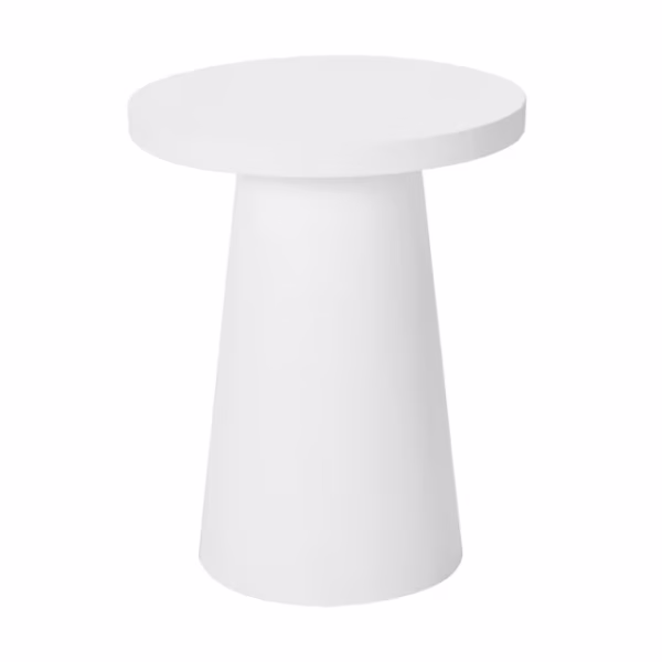 White Textured Side Table – EX DISPLAY