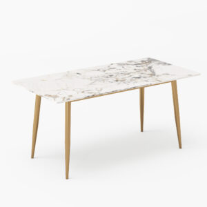 Pandora Dining Table With Gold Legs 1.8 Meter