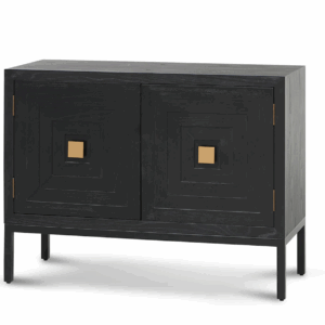 CDT8416-NI 1.08m Elm Sideboard Unit - Full Black