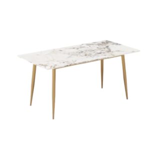 Pandora Dining Table With Gold Legs 1.6 Meter